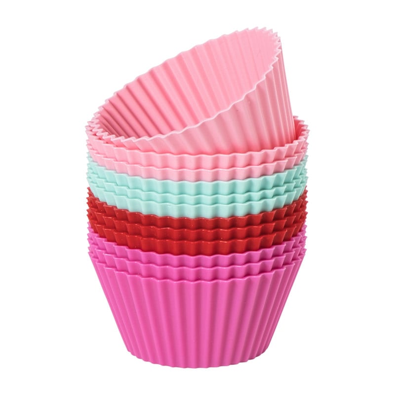 Cupcakevormpjes siliconen - set van 12