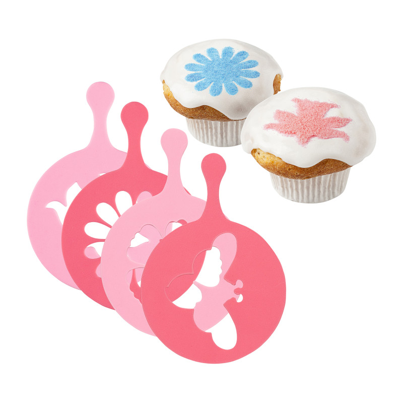 Cupcake sjablonen - set van 4 