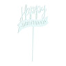 Tasty Me cake topper - Happy Birthday - blauw