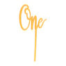 Tasty Me cake topper - One - goud