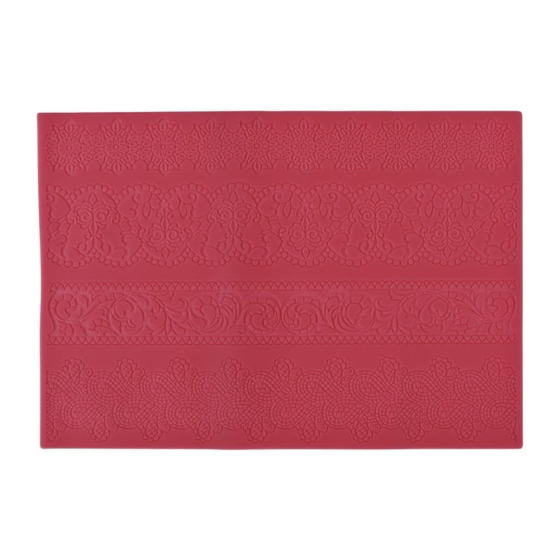 Fondant decoratiemat - fantasie - rood