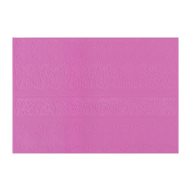 Fondant decoratiemat - fantasie - roze