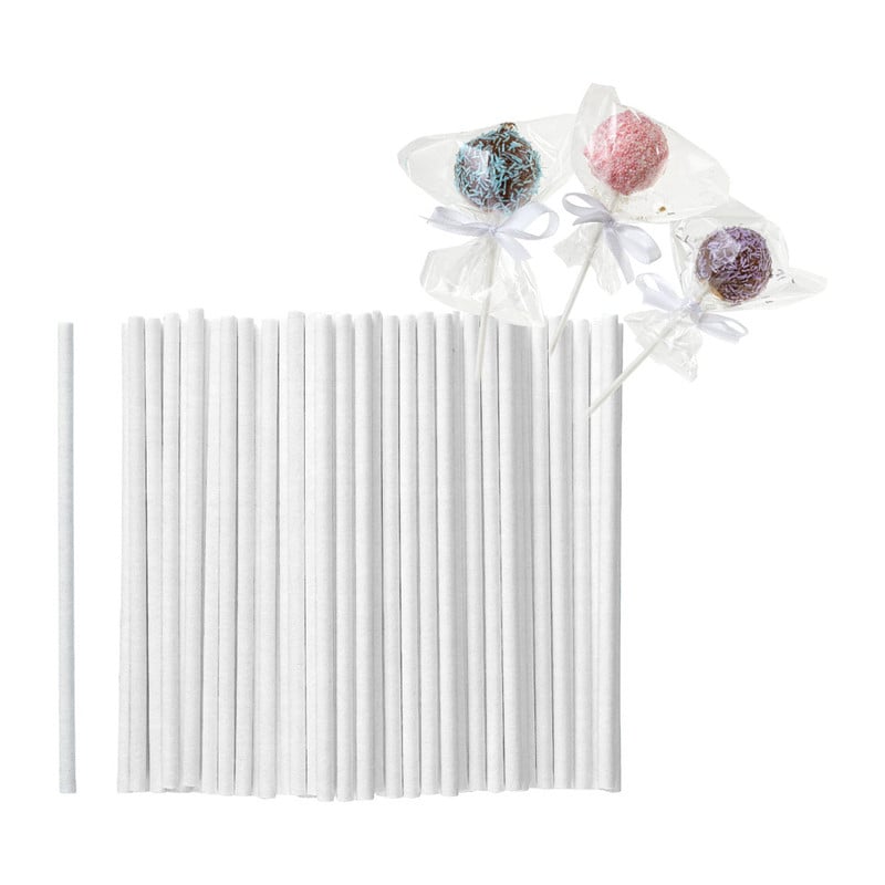 Cakepop stokjes - set van 80 - wit