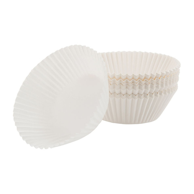 Cupcakevormpjes - set van 100 - wit
