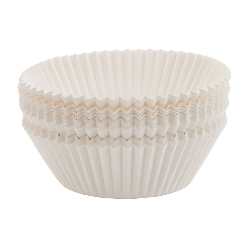 Cupcakevormpjes - set van 100 - wit