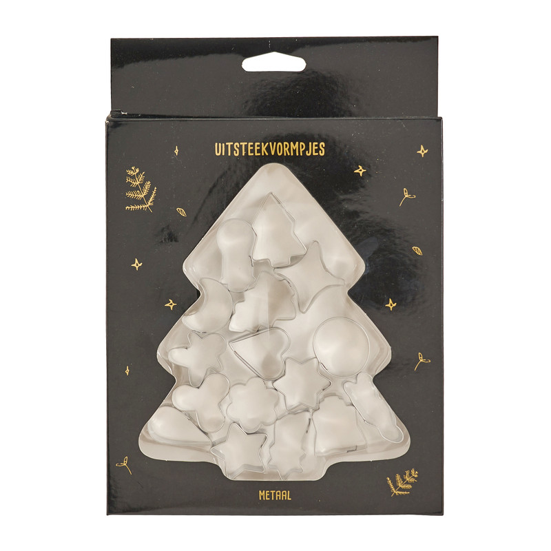 Uitsteekvormpjes kerst - set van 16