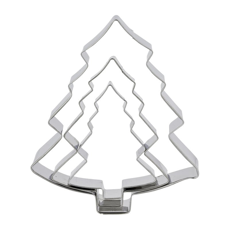 Koekvormpjes kerstboom - set van 3