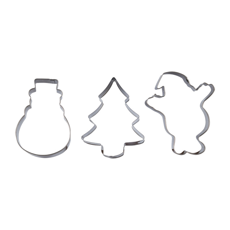 Uitsteekvormpjes kerstfiguren - set van 3