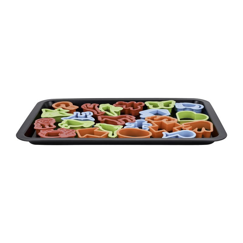 Bakplaat met koekvormpjes - 43x29x2cm