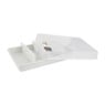 Party tray met deksel - wit - 38x28x10 cm