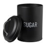 Voorraadblik sugar - zwart - ø11x15 cm