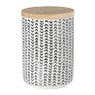 Voorraadpot Kasitoo - zwart/wit - 600 ml