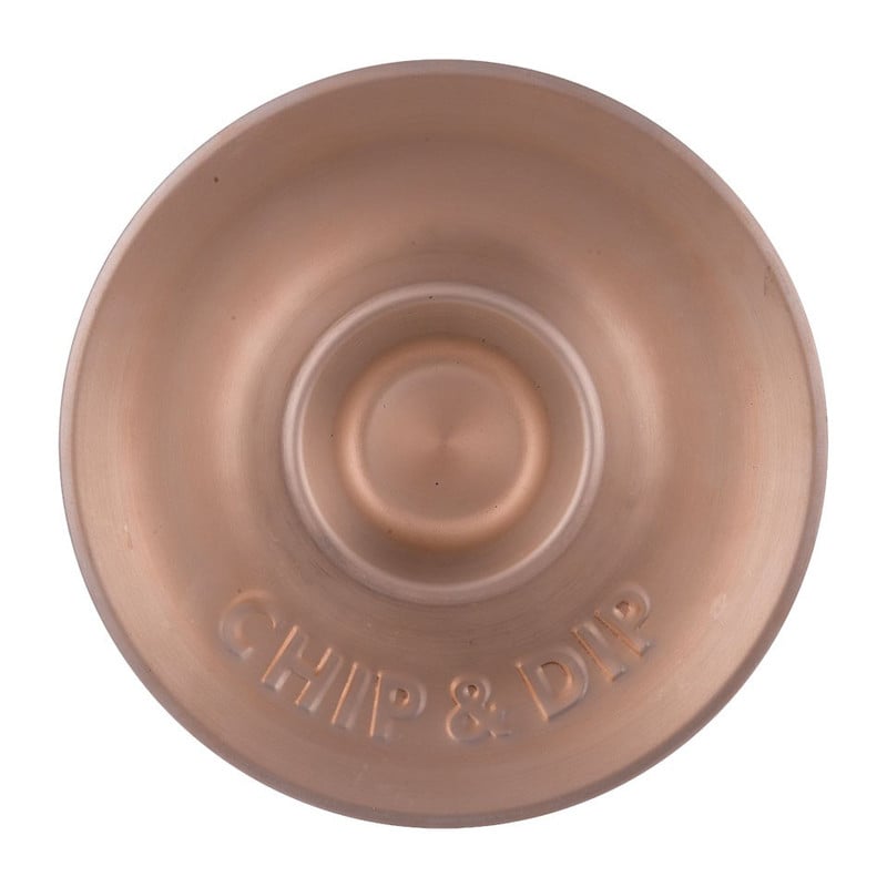 Schaal chip & dip - roségoud - 33,5 cm
