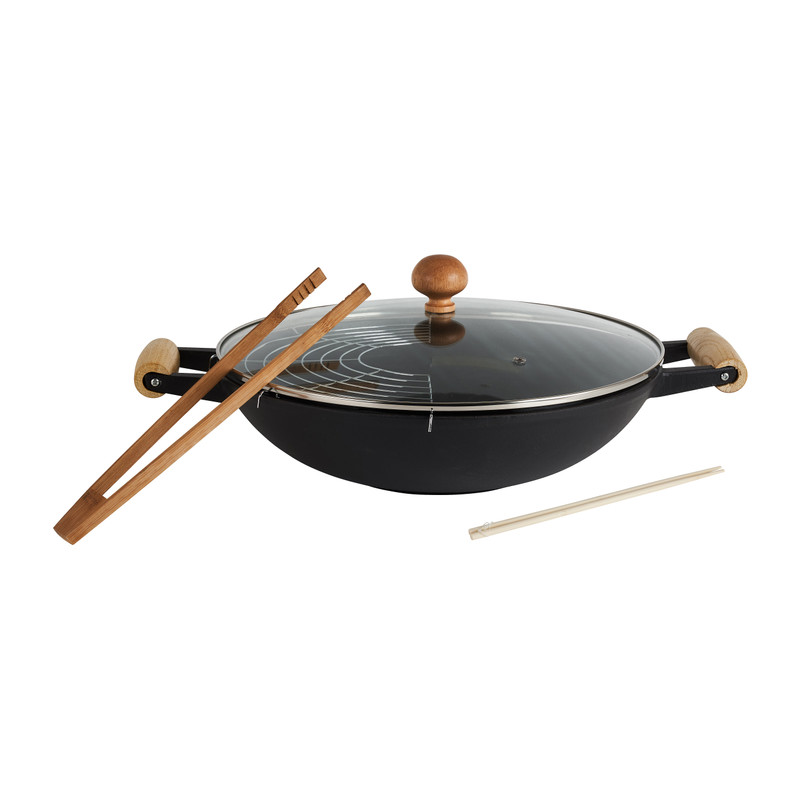 Wokset gietijzer - 47x39x12.5 cm