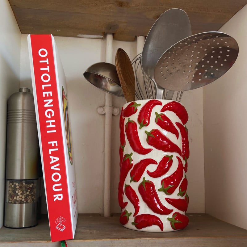 Keukengerei pot peper - rood - ø11.5x20 cm