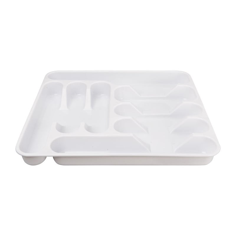 Bestekbak XL - 42x37.5x4.5 cm - wit
