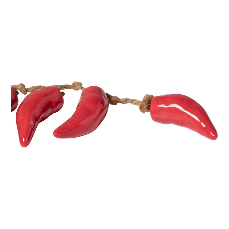 Slinger met pepers - rood - 29 cm