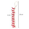 Slinger met pepers - rood - 29 cm