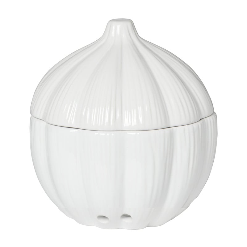 Knoflook pot - wit - ø15.2x15.8 cm