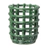 Keukengerei pot keramiek - groen - ø13.5x17 cm