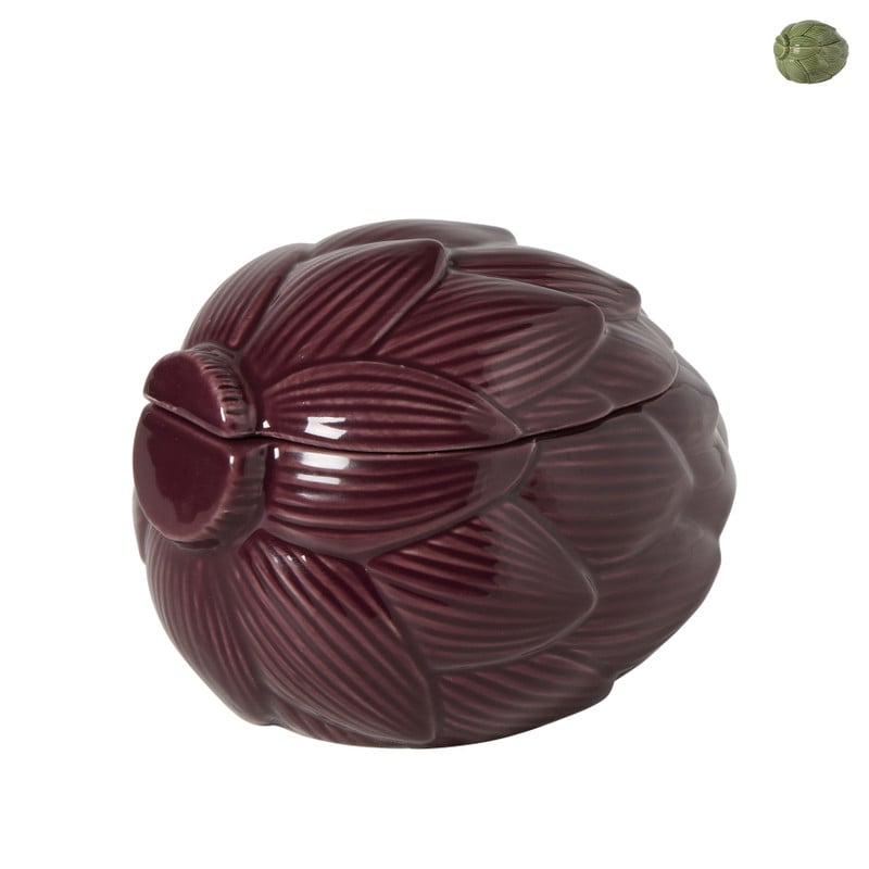 Deco potje artisjok - 11.5x16.4x12.3 cm - diverse varianten