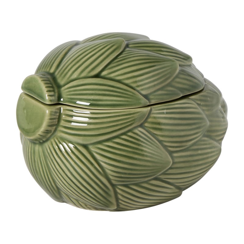 Deco potje artisjok - 11.5x16.4x12.3 cm - diverse varianten
