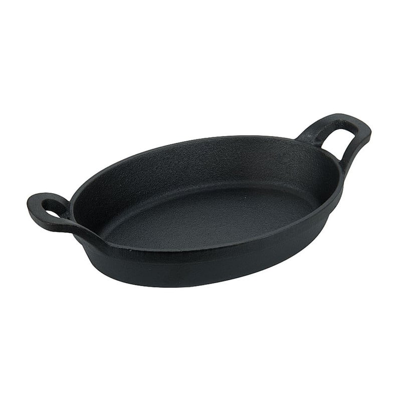 Ovenschaal ovaal - gietijzer - 22 cm