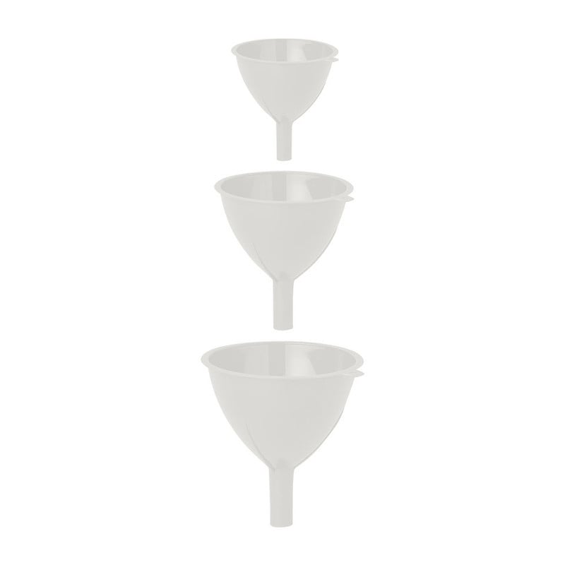 Trechter - set van 3 - wit