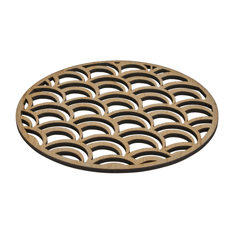 Panonderzetter hout grafisch - 18 cm