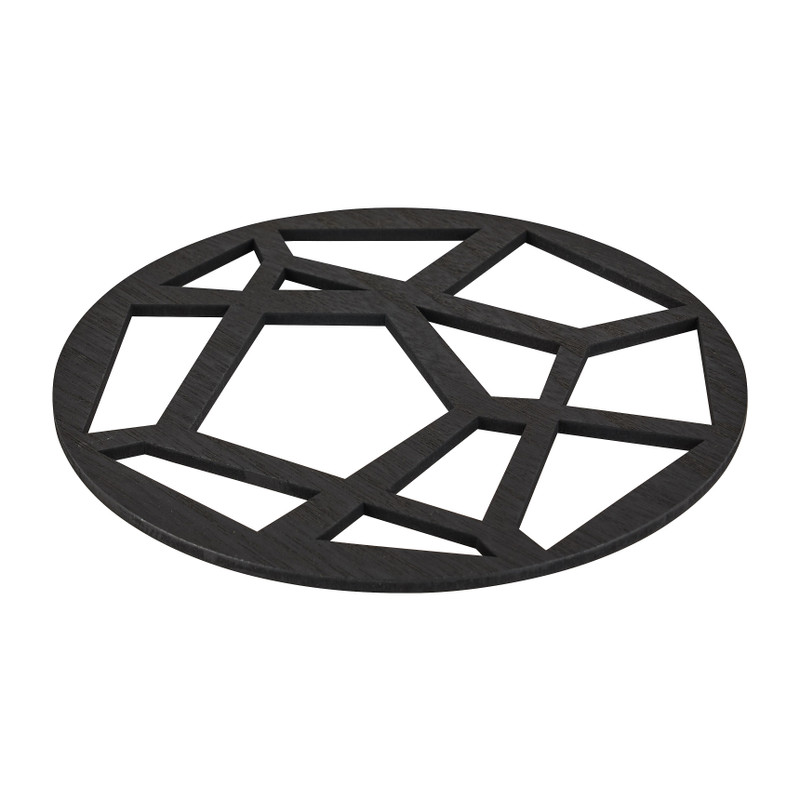 Panonderzetter hout grafisch - 18 cm