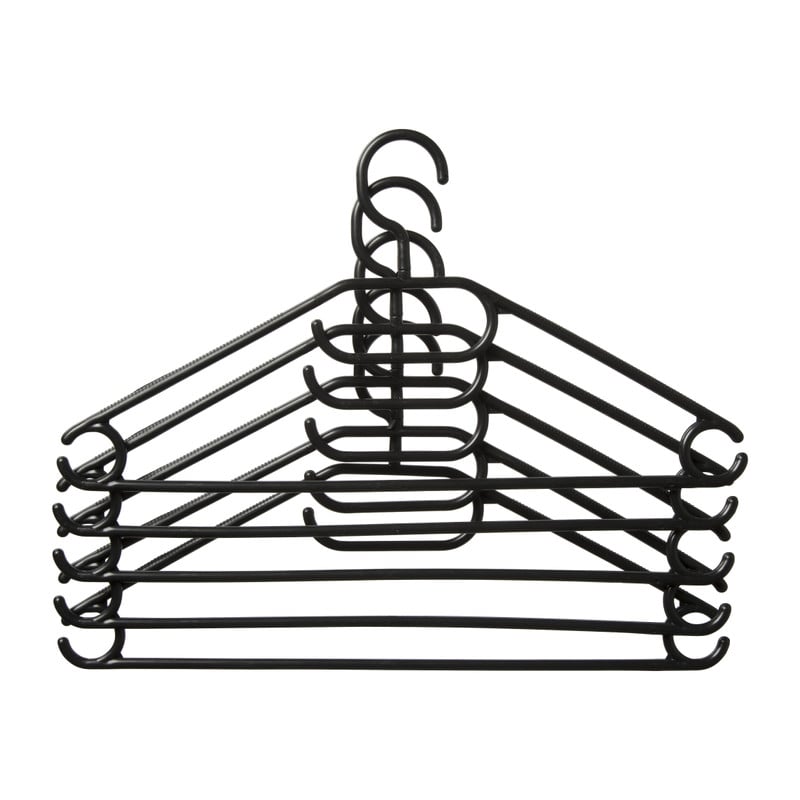 Kledinghangers - zwart - set van 10
