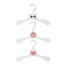 Kinder kledinghanger dieren - wit - set van 3