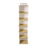 Hang organiser leafs met 6 vakken - bruin/beige - 125x30x30 cm