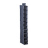 Hang organiser met 10 vakken - grijs - 154x34x6 cm