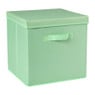 Opbergdoos met deksel - groen - 35x30x15 cm 