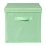 Opbergdoos met deksel - groen - 35x30x15 cm 