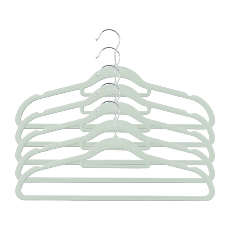 Kledinghanger vilt - groen - set van 5