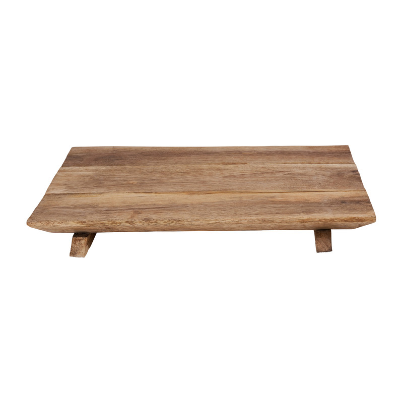 Serveerplateau vierkant - mangohout - 38x28x4 cm 