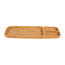 Serveerschaal bamboe - 3 vakken - 38x15.5 cm 
