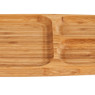 Serveerschaal bamboe - 3 vakken - 38x15.5 cm 