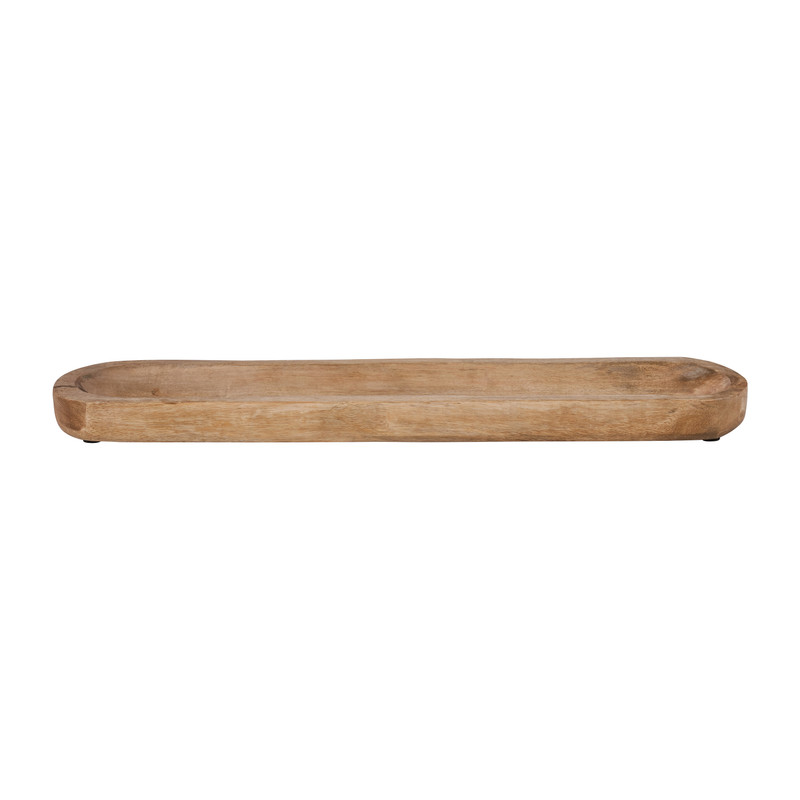 Serveerplateau ovaal - mangohout - 55x11x4 cm 