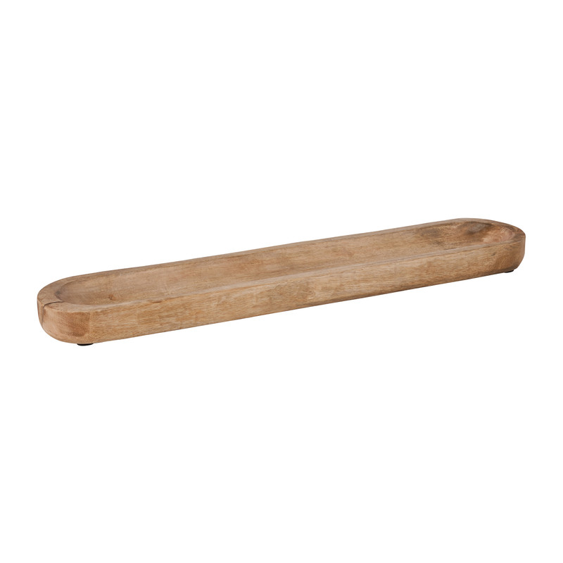 Serveerplateau ovaal - mangohout - 55x11x4 cm 