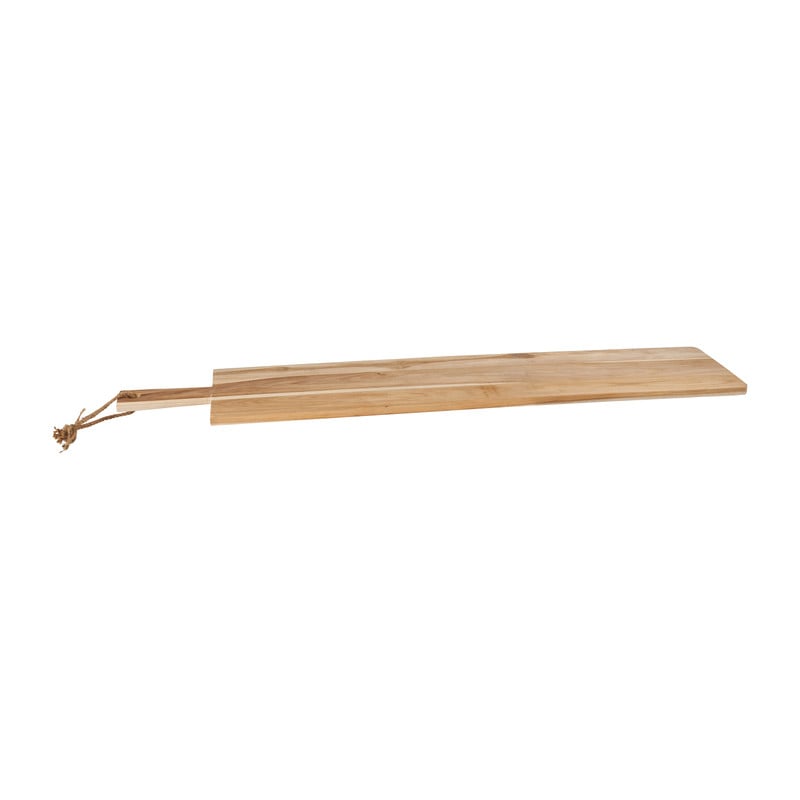 Borrelplank teak met grip - 100x20x1,2 cm