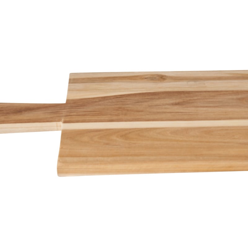 Borrelplank teak met grip - 100x20x1,2 cm