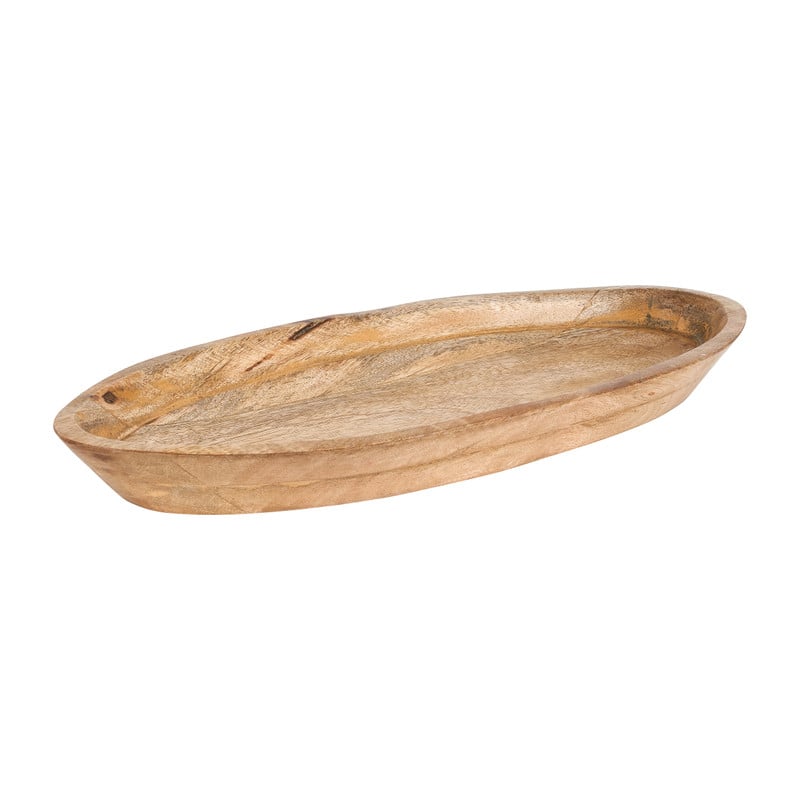 Houten schaal - ovaal - 45 cm 