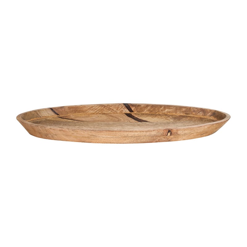 Houten schaal - ovaal - 55 cm 
