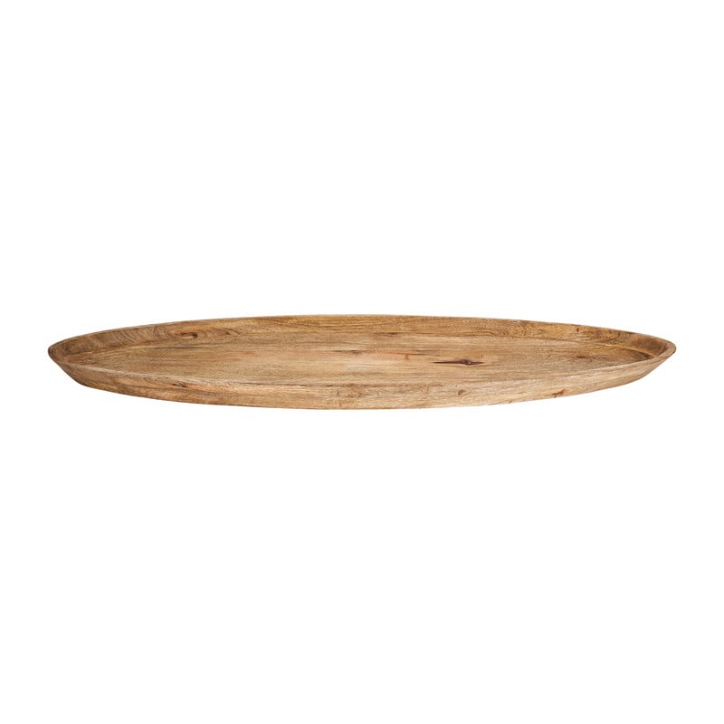 Houten schaal - ovaal - 80 cm 