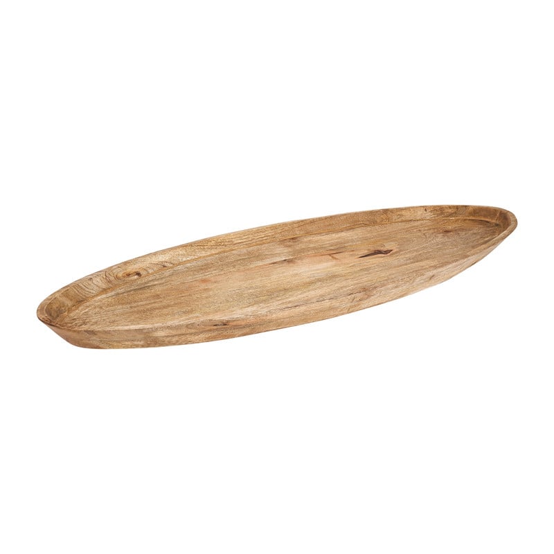 Houten schaal - ovaal - 80 cm 