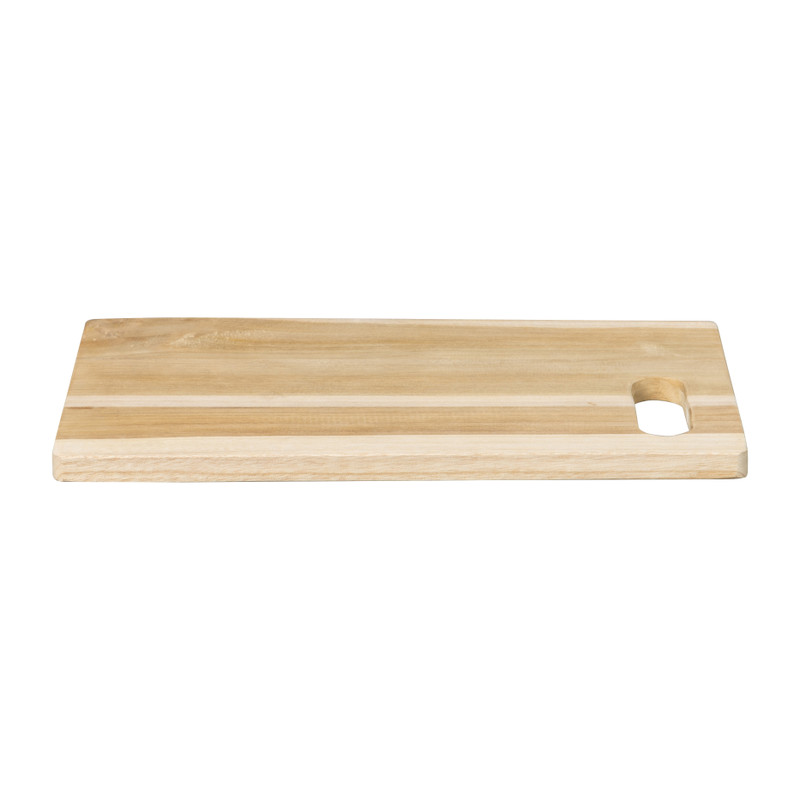 Borrelplank teak met handvat - 34x21 cm 