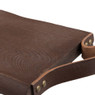 Plank met lederlook greep - hout - 18x28 cm